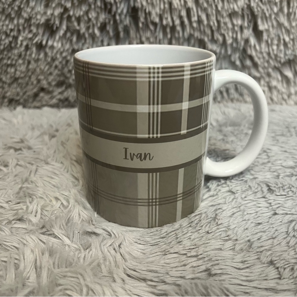 Plaid Personalized Custom Name 11oz Mug